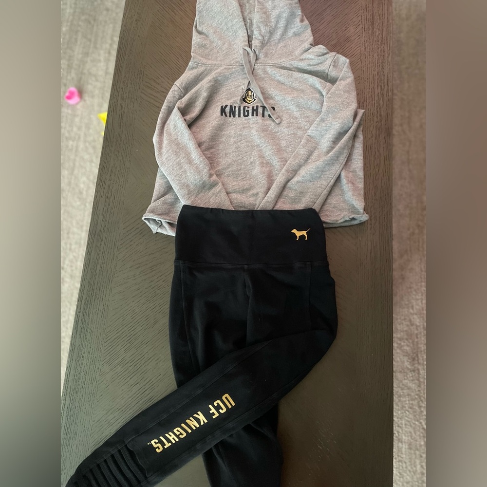 UCF cropped hoodie & legging set